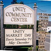 Unity Market Day Sign