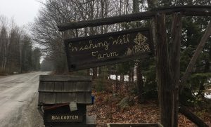 Wishing Well Farm sign 
